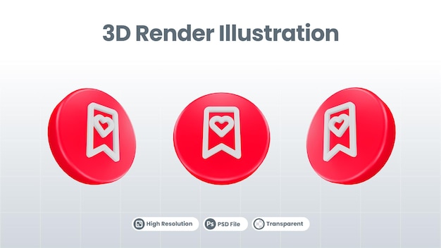 Dia dos namorados de renderização 3d com ícone de pirulito para ui ux web mobile app promoção de mídia social