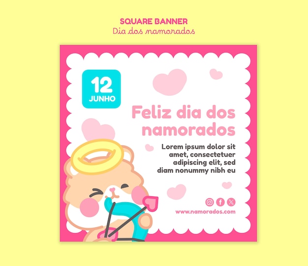 Dia dos namorados modello di progettazione