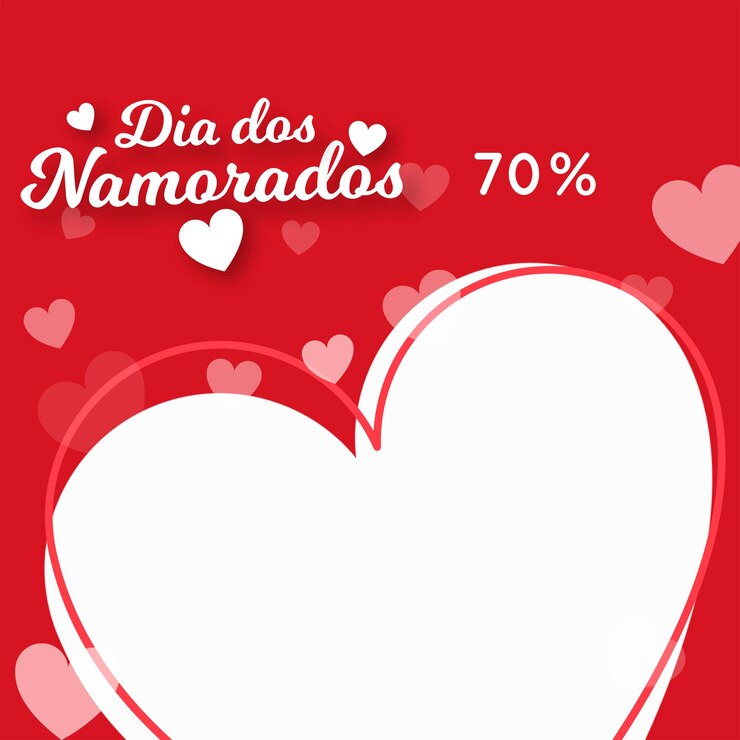 PSD dia dos namorados vermelho e rosa