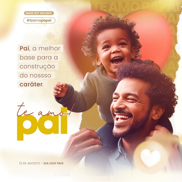 PSD dia dos pais 13 de agosto fête des pères feliz dia dos pais brésil