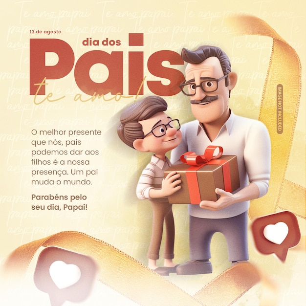 Dia dos pais 13 de agosto dia dos pais feliz dia dos pais brasil