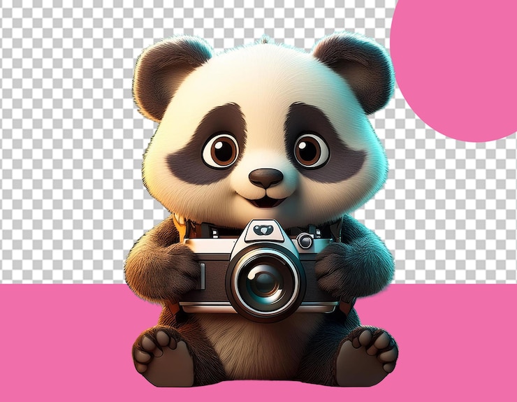 PSD el día de la fotografía linda ilustración png