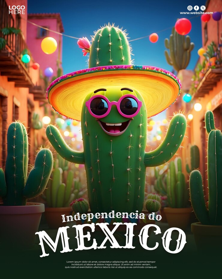 PSD día de la independencia de méxico diseño de plantillas de publicaciones en las redes sociales