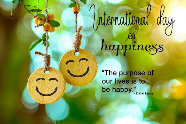 PSD dia internacional da felicidade