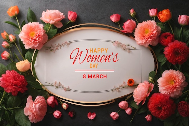 Dia Internacional da Mulher 8 de março mídias sociais Instagram post banner modelo PSD