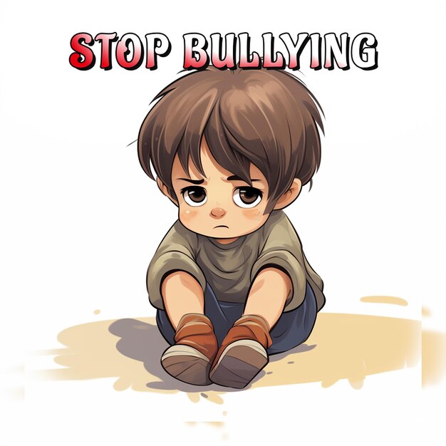 PSD dia internacional das crianças inocentes vítimas de agressão e dia mundial para acabar com o bullying