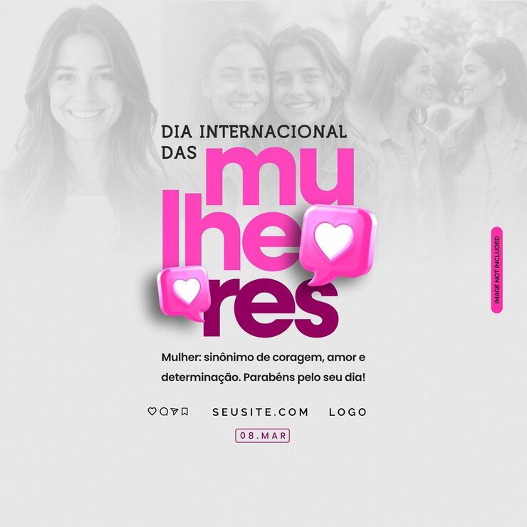 PSD dia internacional das mulheres psd mídias sociais