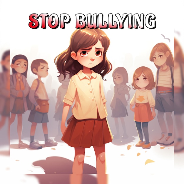 PSD día internacional de los niños inocentes víctimas de la agresión y día mundial para detener el bullying