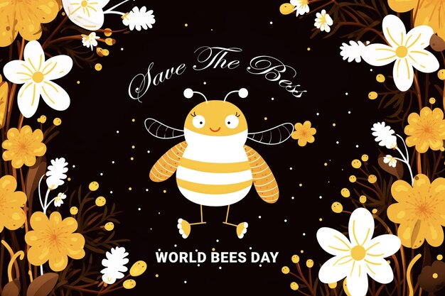 PSD el día mundial de las abejas (psd)