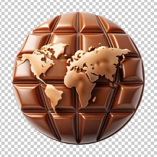 PSD día mundial del chocolate realista fondo transparente