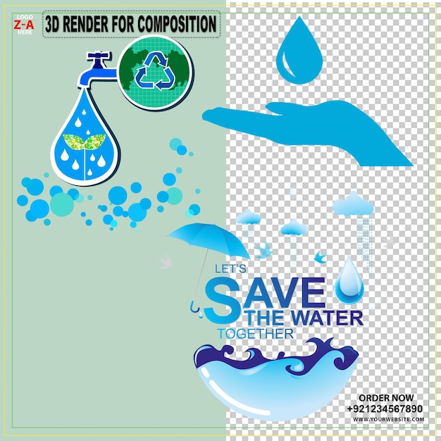 Dia Mundial da Água Água potável água logo azul Ambiente Terra