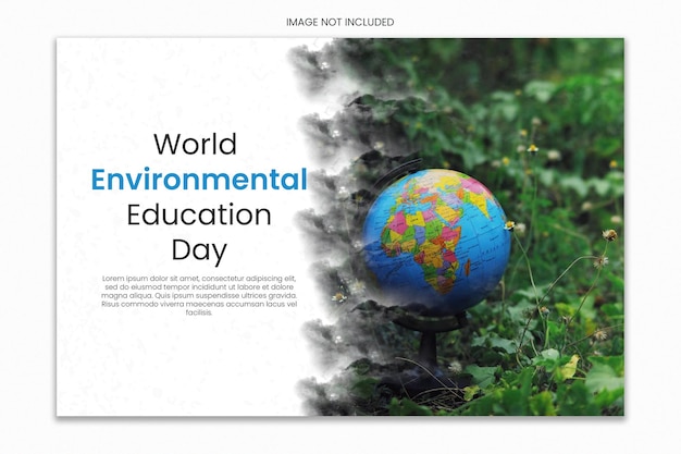 PSD dia mundial da educação ambiental modelo de mídia social e banner para instagram post feed