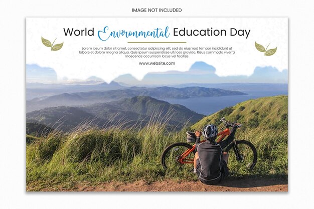 PSD dia mundial da educação ambiental modelo de mídia social e banner para instagram post feed