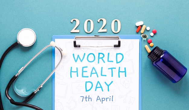 PSD dia mundial da saúde conceito