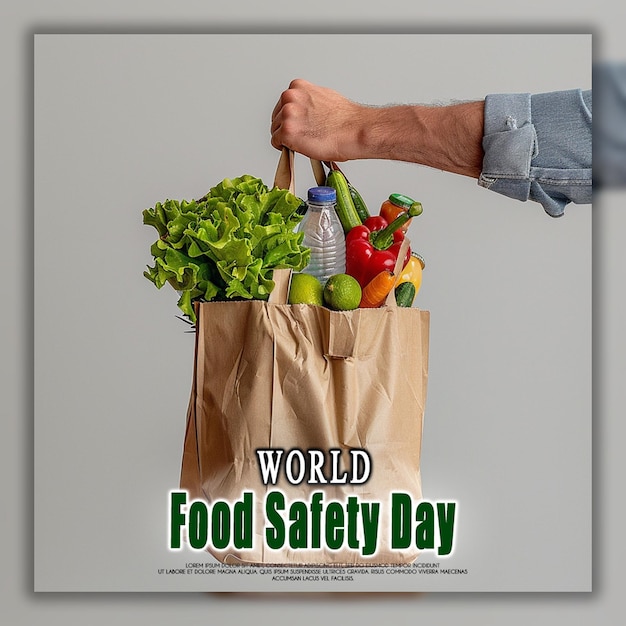 PSD dia mundial da segurança alimentar conceito do dia mundial da alimentação dia dos vegetais