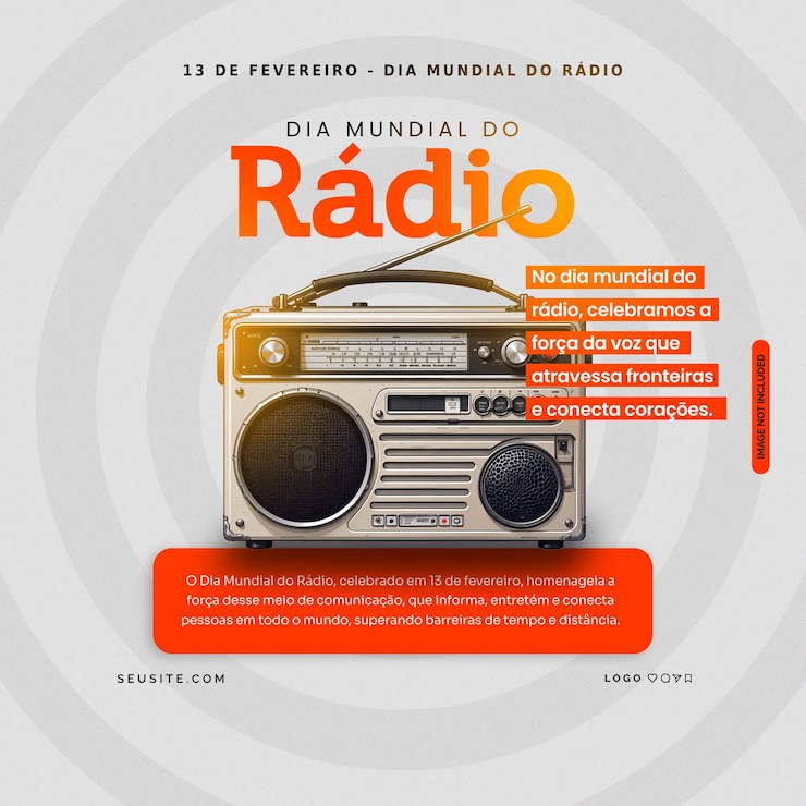 PSD dia mundial do radio flyer psd
