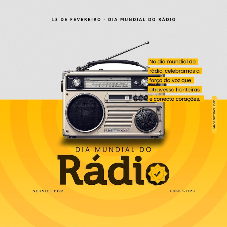 PSD dia mundial do radio flyer psd