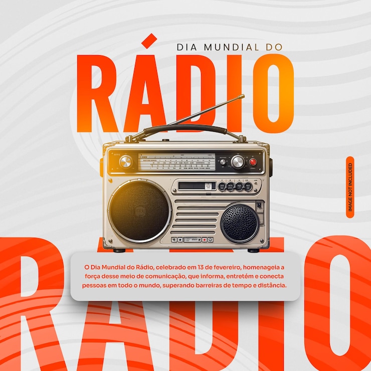 PSD dia mundial do radio flyer psd