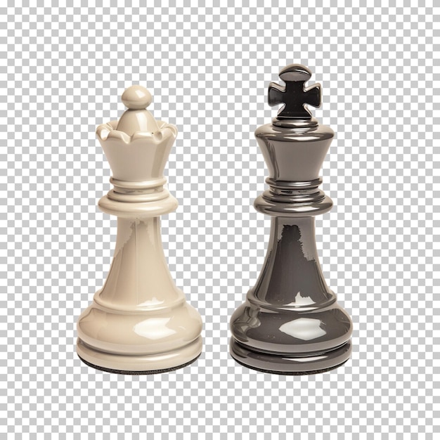 Dia mundial do xadrez tabuleiro de xadrez clássico peças de xadrez douradas xadrez isolado em fundo transparente