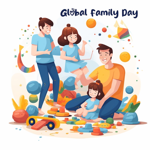 PSD día mundial de la familia día internacional de las familias