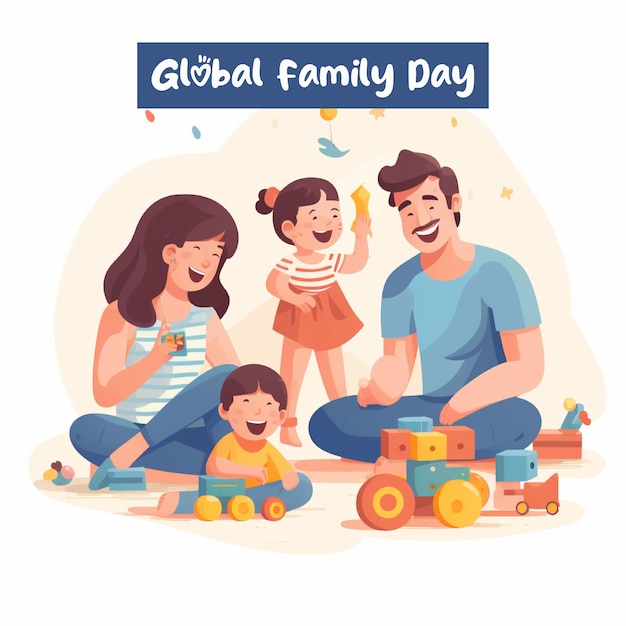 PSD día mundial de la familia día internacional de las familias