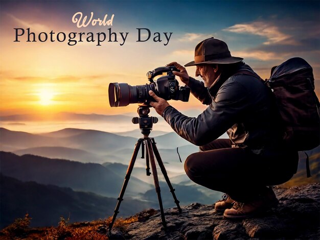 PSD el día mundial de la fotografía