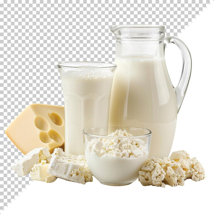 PSD día mundial de la leche realista leche salpicada botella de leche producto lácteo aislado sobre un fondo transparente