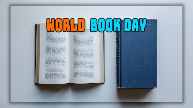 PSD día mundial del libro vida muerta del día mundial de la propiedad intelectual modelo de página de aterrizaje de derechos de autor