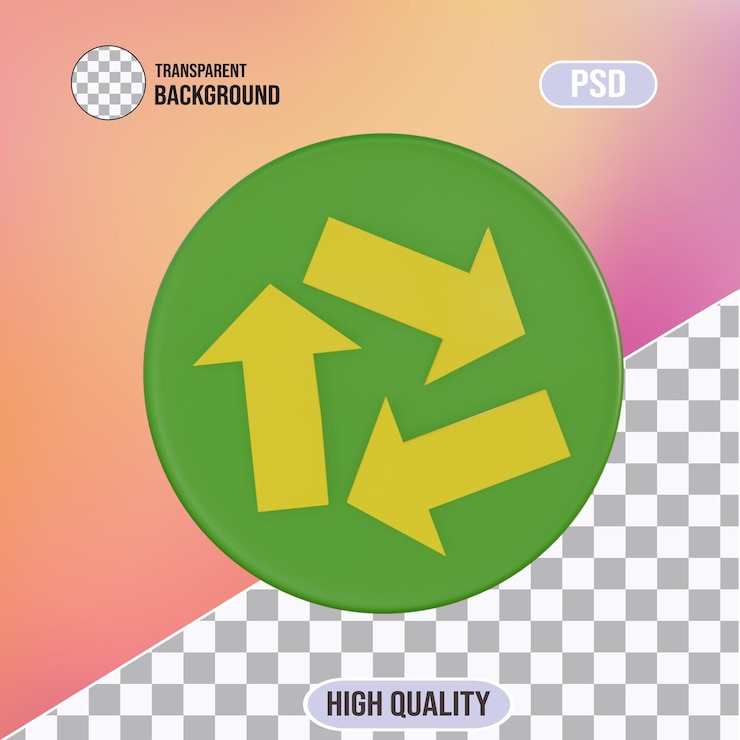PSD día mundial del medio ambiente en 3d