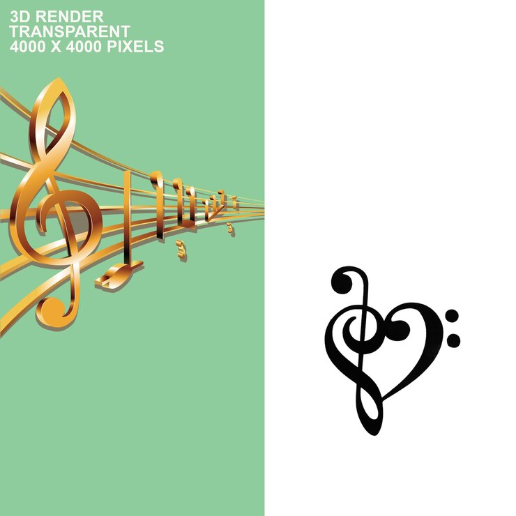PSD día mundial de la música con fondo transparente