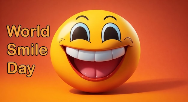 Día mundial de la sonrisa del emoji sonriente