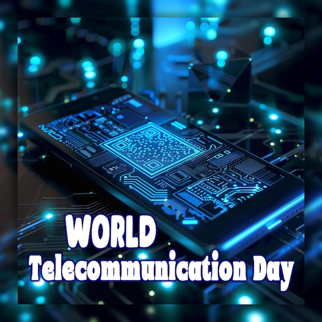 Día mundial de las telecomunicaciones ciudad inteligente y red de comunicaciones