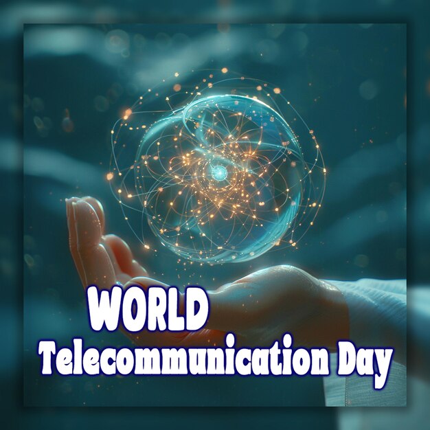 Día mundial de las telecomunicaciones ciudad inteligente y red de comunicaciones