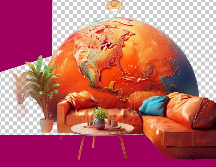 PSD día mundial del turismo png ilustración