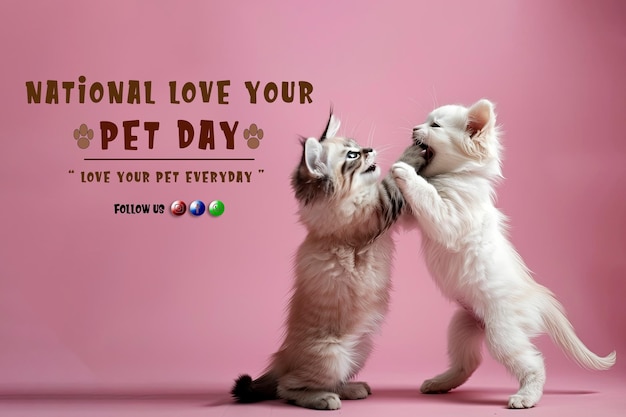 PSD el día nacional del amor a sus mascotas