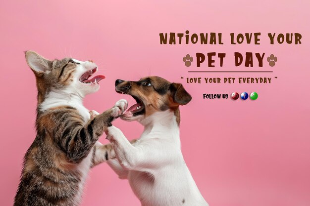 Dia nacional do amor ao seu animal de estimação