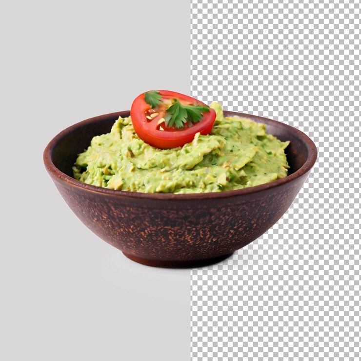 PSD el día nacional del guacamole aislado en un fondo transparente
