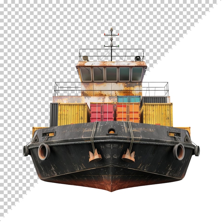 PSD día nacional marítimo día de la armada de la india renderización en 3d de un velero gran barco de transporte en fondo png