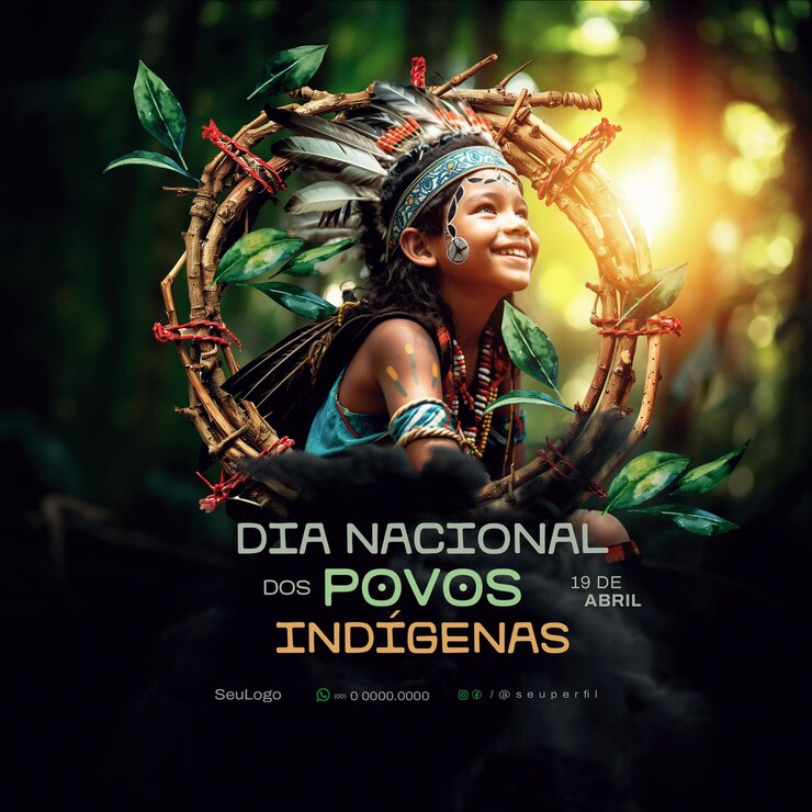 PSD día nacional de los pueblos indígenas en brasil en las redes sociales