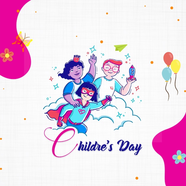 Día de los niños de Jawaharlal Nehru Celebración del Día Mundial de los Niños