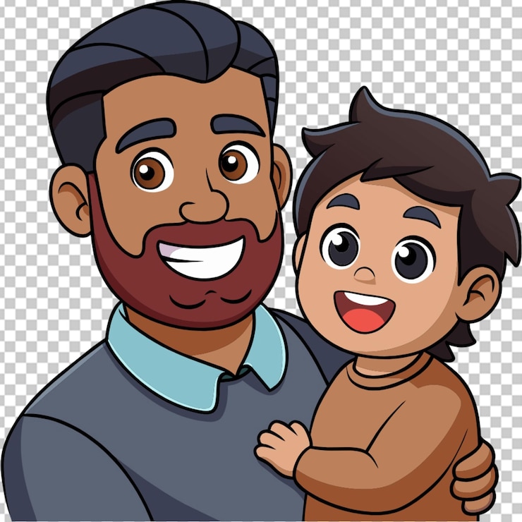 PSD día del padre fondo transparente