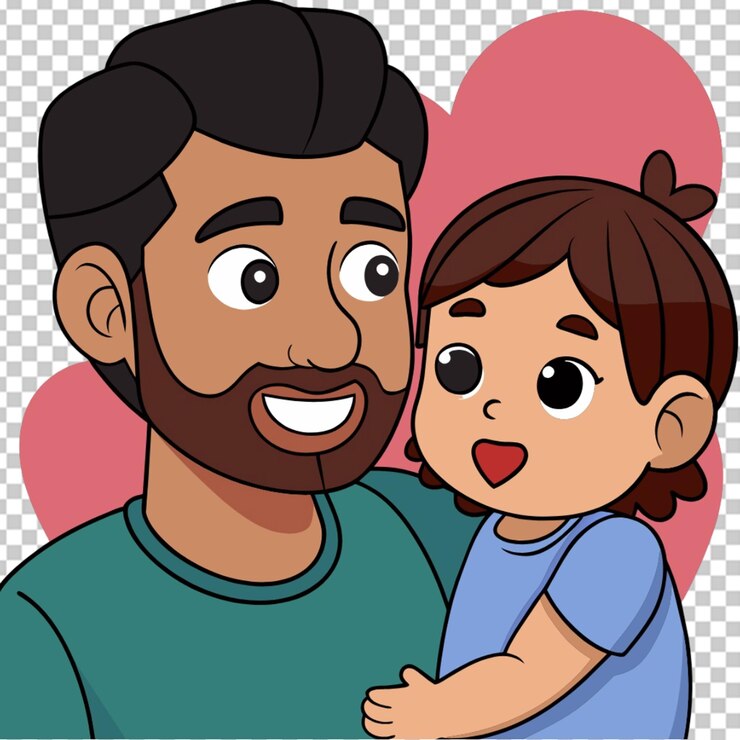PSD día del padre fondo transparente