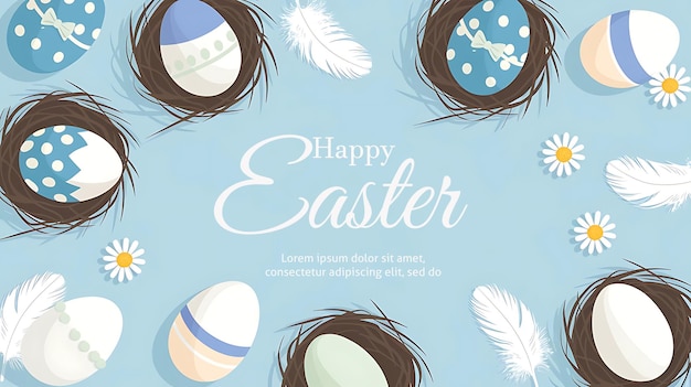 Día de Pascua Diseño de Pascua Feliz Pascua