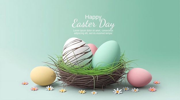 Día de Pascua Diseño de Pascua Feliz Pascua
