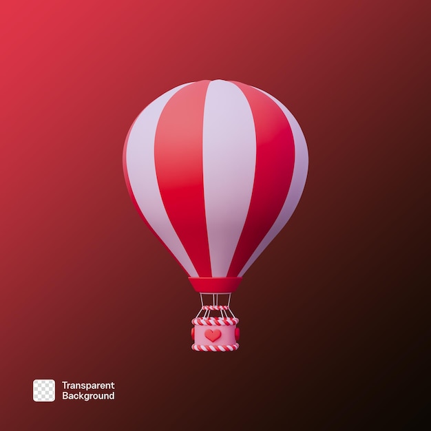 Dia de San Valentín 3D Icon Ilustración de la plantilla PNG