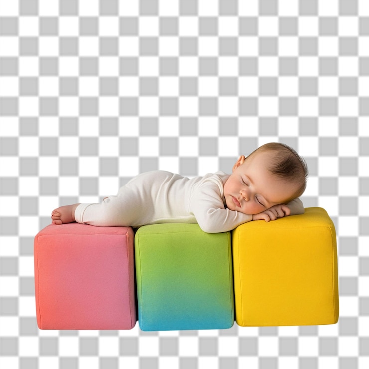 PSD el día del sueño del bebé psd png