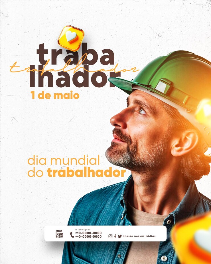 PSD día del trabajo dia do trabajador