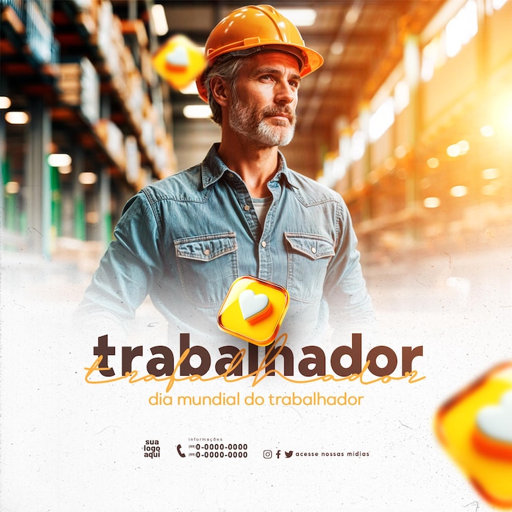 PSD día del trabajo dia do trabajador