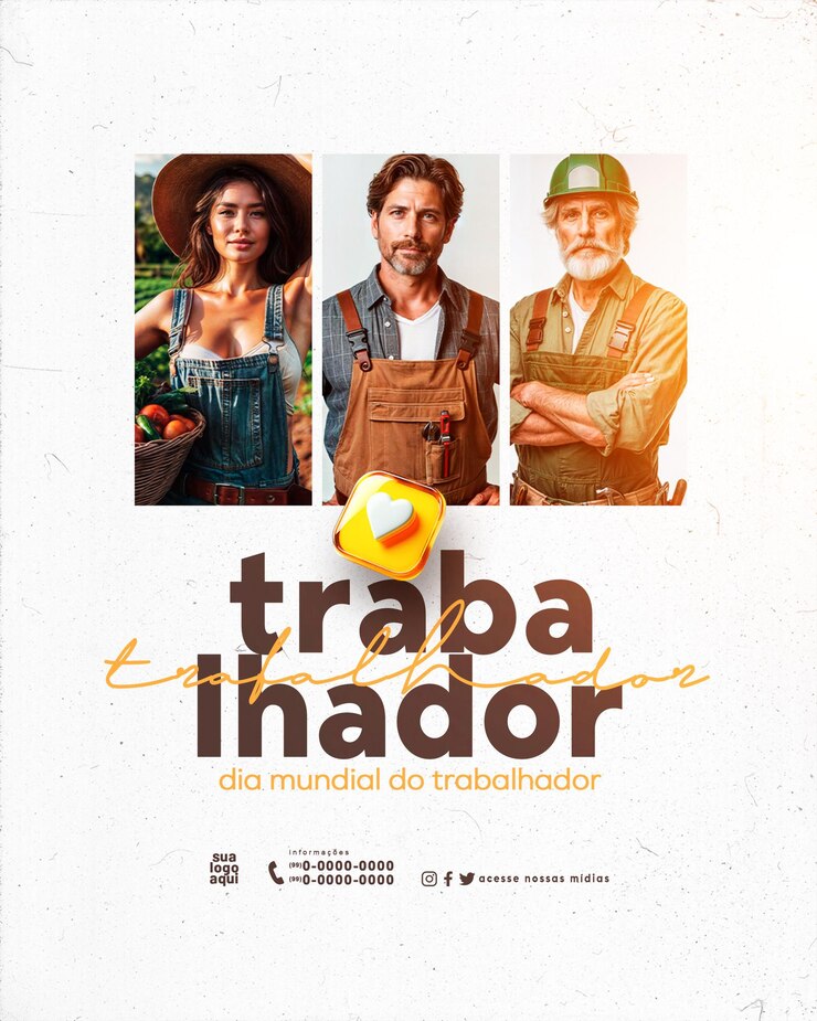 PSD día del trabajo dia do trabajador