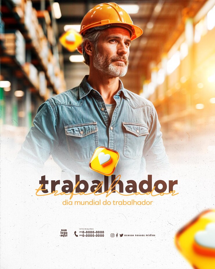 PSD día del trabajo dia do trabajador
